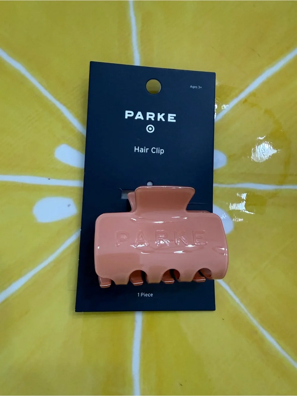 PARKE - Collab with Targer- Peach Hair Claw Clip for Women